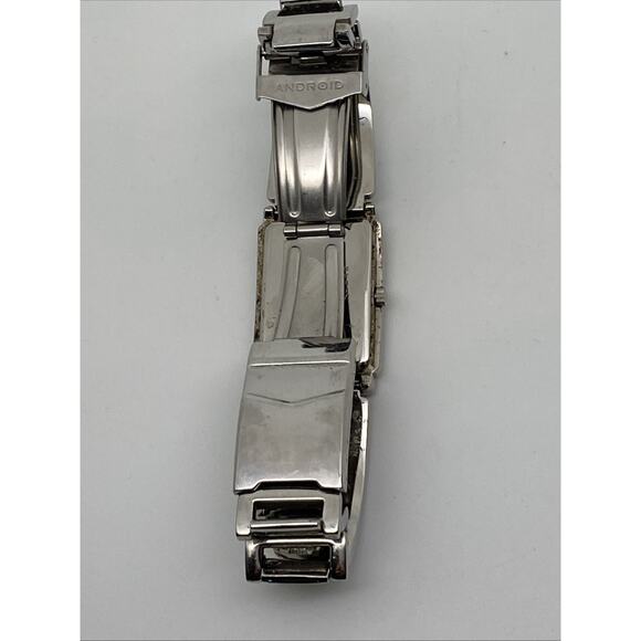 VNT Android OKO Designs Blue Face Wristwatch 1999 Stainless Steel Band USA Made - Picture 8 of 16